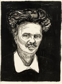 Картина автора Мунк Эдвард под названием August Strindberg  				 - Август Стриндберг