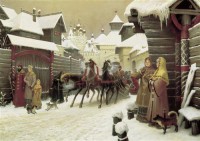 Картина автора Ольшанский Борис под названием Городская улица XVII века