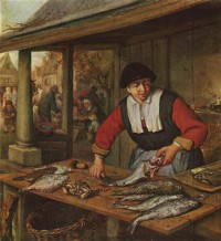Картина автора Остаде Адриан под названием The fishwife