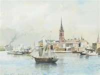 Картина автора Палм де Роса Анна под названием Riddarholmen Stokholm