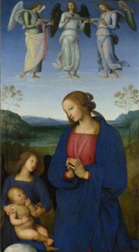 Картина автора Перуджино Пьетро под названием The Virgin and Child with an Angel