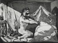 Картина автора Пикассо Пабло под названием Faun Revealing a Sleeping Woman