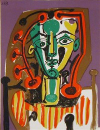 Картина автора Пикассо Пабло под названием LE CORSAGE RAYE