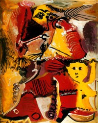 Картина автора Пикассо Пабло под названием Rembranesque character and Amour