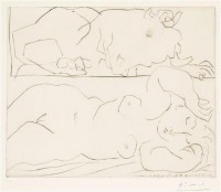 Картина автора Пикассо Пабло под названием Minotaure contemplant une dormeuse
