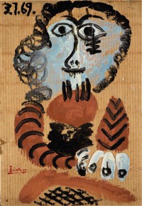 Картина автора Пикассо Пабло под названием Buste d'homme