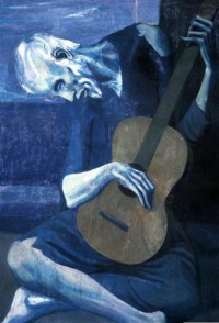 Картина автора Пикассо Пабло под названием Der alte Gitarrist