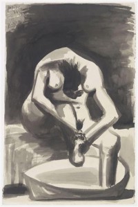 Картина автора Пикассо Пабло под названием Woman Washing Her Feet