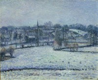 Картина автора Писсарро Камиль под названием Snow Scene at Eragny