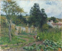 Картина автора Писсарро Камиль под названием Kitchen Garden at the Hermitage, Pontoise