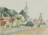 Картина автора Писсарро Камиль под названием All Saints' Church, Beulah Hill
