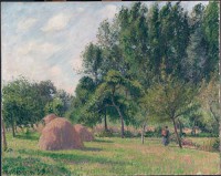 Картина автора Писсарро Камиль под названием Haystacks, Morning, Eragny