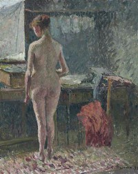Картина автора Писсарро Камиль под названием Female Nude at the Interior