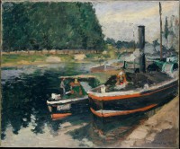 Картина автора Писсарро Камиль под названием Barges at Pontoise