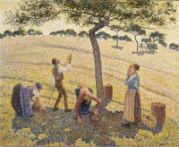 Картина автора Писсарро Камиль под названием Apple Harvest