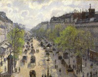 Картина автора Писсарро Камиль под названием Boulevard Montmartre, Spring