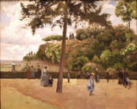 Картина автора Писсарро Камиль под названием The Public Garden at Pontoise