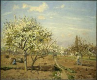Картина автора Писсарро Камиль под названием Orchard in Bloom, Louveciennes
