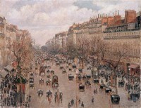 Картина автора Писсарро Камиль под названием Boulevard Monmartre in Paris