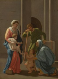 Картина автора Пуссен Никола под названием The Holy Family with Saints Elizabeth and John