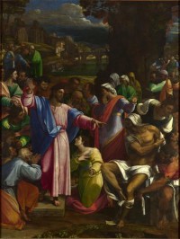 Картина автора Пьомбо Себастьяно под названием The Raising of Lazarus