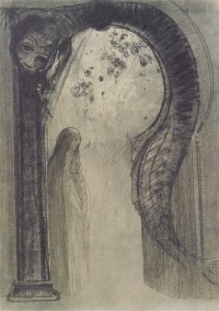 Картина автора Редон Одилон под названием Frau mit Schlange  				 - Женщина со змеёй