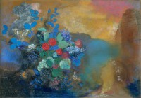 Картина автора Редон Одилон под названием Ophelia among the Flowers  				 - Офелия среди цветов