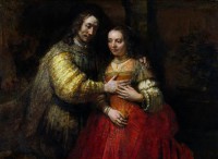 Картина автора Рейн Рембрандт Харменс под названием Еврейская невеста