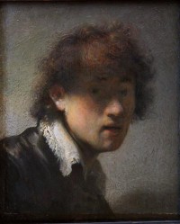 Картина автора Рейн Рембрандт Харменс под названием self-portrait at early age  				 - автопортрет в раннем возрасте