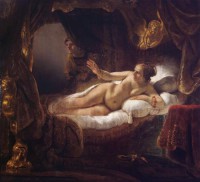 Картина автора Рейн Рембрандт Харменс под названием Даная