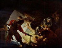 Картина автора Рейн Рембрандт Харменс под названием Die Blendung Simsons