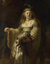 Картина автора Рейн Рембрандт Харменс под названием Saskia van Uylenburgh in Arcadian Costume