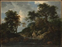 Картина автора Рёйсдал Якоб Исаакс под названием The Forest Stream  				 - Лесной ручей