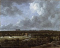 Картина автора Рёйсдал Якоб Исаакс под названием Bleaching Fields to the North-Northeast of Haarlem