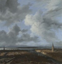 Картина автора Рёйсдал Якоб Исаакс под названием A Panoramic View of Amsterdam looking towards the IJ