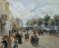 Картина автора Ренуар Пьер Огюст под названием Paris, the Quay of Malaquais  				 - нет названия