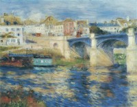 Картина автора Ренуар Пьер Огюст под названием Le Pont de Chatou  				 - Ле Пон-де-Шато