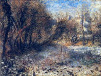 Картина автора Ренуар Пьер Огюст под названием Snowy Landscape