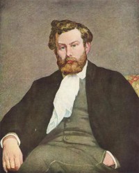 Картина автора Ренуар Пьер Огюст под названием Portrait of Alfred Sisley
