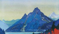 Картина автора Рерих Николай под названием озеро Нагов. 1932