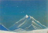 Картина автора Рерих Николай под названием ночь. Эверест. 1938