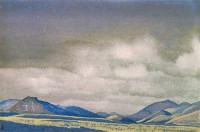 Картина автора Рерих Николай под названием Монголия. Холмы Чахара
