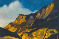 Картина автора Рерих Николай под названием Кулута. Желто-лиловые горы