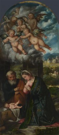 Картина автора Романино Джироламо под названием The Nativity