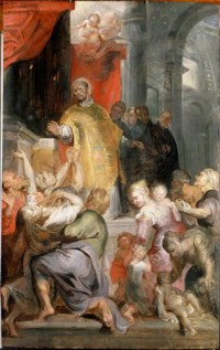 Картина автора Рубенс Питер Пауль под названием The Miracles of Saint Ignatius of Loyola  				 - Чудеса святого Игнатия Лойолы
