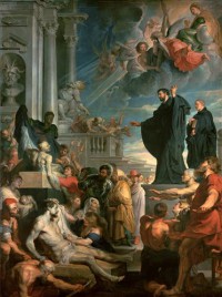 Картина автора Рубенс Питер Пауль под названием The miracles of St. Francis Xavier  				 - Чудеса святого Франциска Ксавьера
