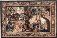 Картина автора Рубенс Питер Пауль под названием Tapestry showing the Triumph of Constantine over Maxentius at the Battle of the Milvian Bridge  				 - Гобелен показывает Триумф Константина над Максенция в битве Мильвийского моста