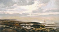 Картина автора Руссо Теодор под названием Seascape with a boat on the horizon