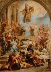 Картина автора Рубенс Питер Пауль под названием The Miracles of Saint Francis of Paola  				 - Чудеса Святого Франциска из Паолы