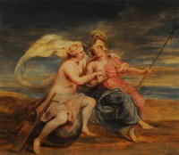 Картина автора Рубенс Питер Пауль под названием Allegory of Fortune and Virtue  				 - Аллегория Фортуны и Добродетели